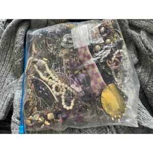 3.5-4 LB Mystery Jewelry Lot Wearable Repair Craft Scrap Treasure Hunt